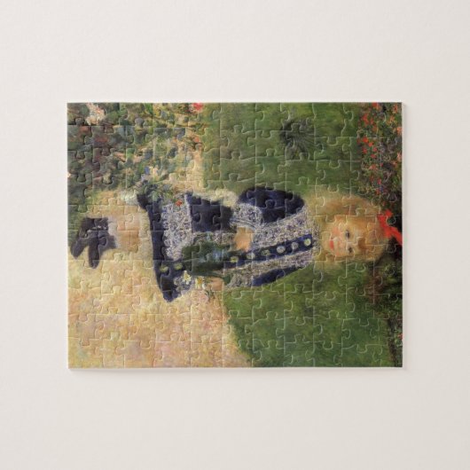 Een meisje met watering kan van Pierre Renoir Legpuzzel (Horizontaal)