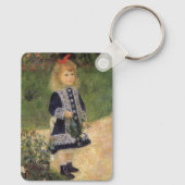 Een meisje met watering kan van Pierre Renoir Sleutelhanger (Achterkant)
