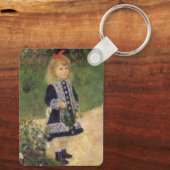 Een meisje met watering kan van Pierre Renoir Sleutelhanger (Achterkant)