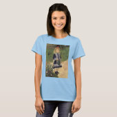 Een meisje met watering kan van Pierre Renoir T-shirt (Voorkant volledig)