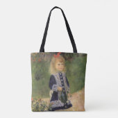 Een meisje met watering kan van Pierre Renoir Tote Bag (Achterkant)