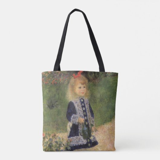 Een meisje met watering kan van Pierre Renoir Tote Bag (Achterkant)