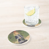 Een meisje met watering kan van Pierre Renoir Zandsteen Onderzetter (Zijkant)