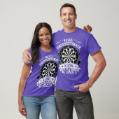 Een meisje nooit onderschatten in een dart voor vr t-shirt (Unisex)