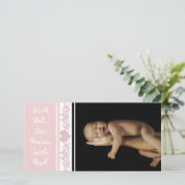 Een meisje... Onze edele kleine pareltje Aankondiging (Staand voorkant)