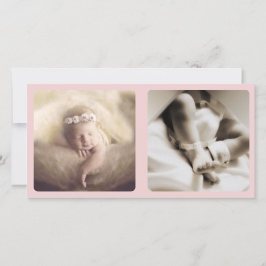 Een meisje... Onze edele kleine pareltje Aankondiging (Achterkant)