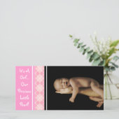 Een meisje... Onze edele kleine pareltje Aankondiging (Staand voorkant)