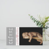 Een meisje... Onze edele kleine pareltje Aankondiging (Staand voorkant)