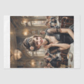 Een meisje op een feestje in 1920 tissuepapier (Voorkant)