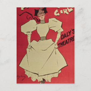 Een meisje uit de familie in het theater van de Da Briefkaart