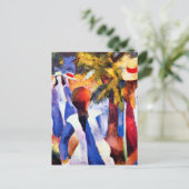 Een meisje uit de groenen van August Macke Briefkaart (Staand voorkant)