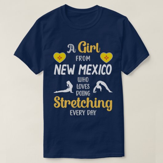 Een meisje uit Nieuw-Mexico dat van het doen van o T-shirt (Design voorkant)