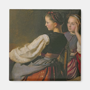 Een meisje uit Probsteier, 1844 Magneet