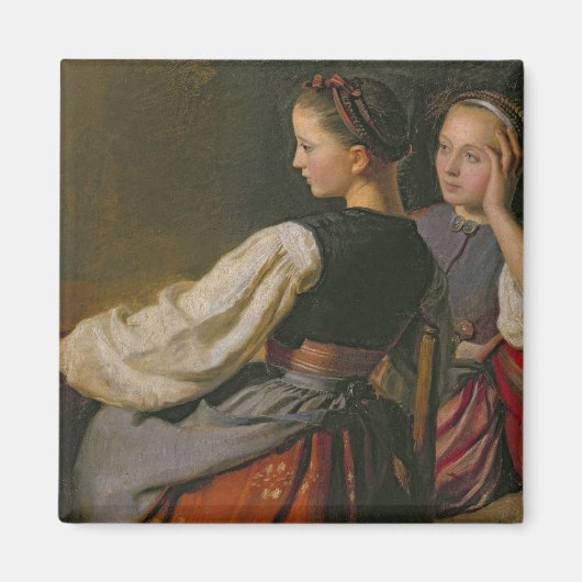 Een meisje uit Probsteier, 1844 Magneet (Voorkant)