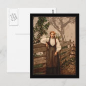 Een meisje van Voss, Harhazard Fjord, Noorwegen Briefkaart (Voorkant / Achterkant)