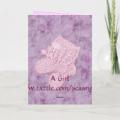 Een meisje Wenskaart Kaart (Achterkant)