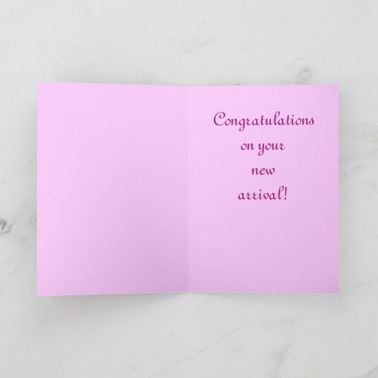 Een meisje Wenskaart Kaart (Binnen)