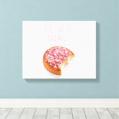 een meisje wordt geboren canvas afdruk (Insitu (Houten vloer))
