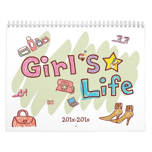 Een meisjesleven - Aangepast 2-jarige kalender (Hoes)