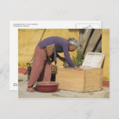 Een melange kleur briefkaart (Voorkant / Achterkant)