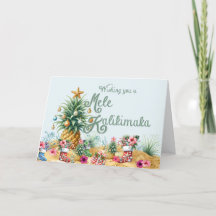 Een Mele Kalikimaka Kaart Wensen