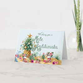 Een Mele Kalikimaka Kaart Wensen