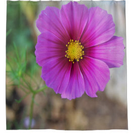Een melkweg binnen een Bloem Douchegordijn