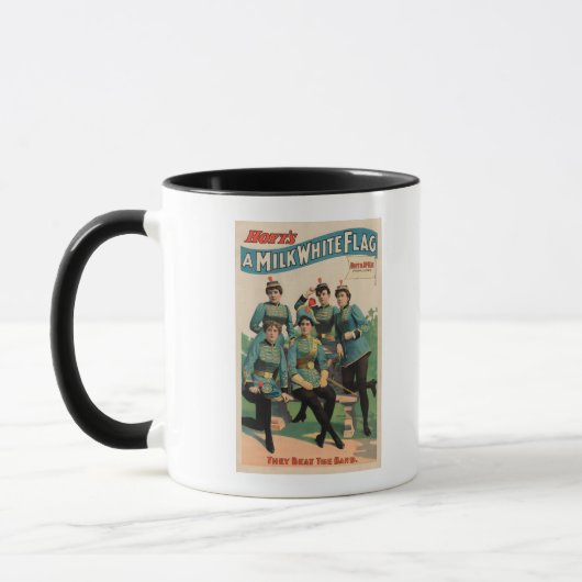 "Een melkwitte vlag" Vrouwenmarsband Mok (Links)