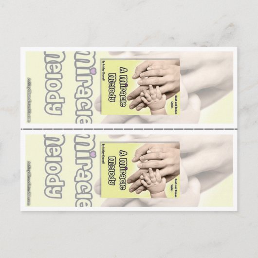 Een "melodie van het Mirakel" door Ashley Chunell Briefkaart (Voorkant)