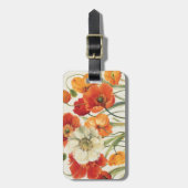 Een melodie van papavers bagagelabel (Voorkant verticaal)