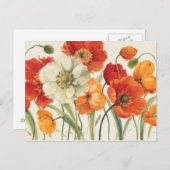 Een melodie van papavers briefkaart (Voorkant / Achterkant)