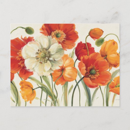 Een melodie van papavers briefkaart (Voorkant)