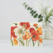 Een melodie van papavers briefkaart (Staand voorkant)