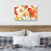 Een melodie van papavers canvas afdruk (Insitu (Slaapkamer))