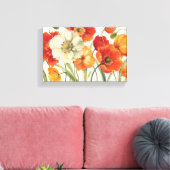 Een melodie van papavers canvas afdruk (Insitu (Woonkamer))