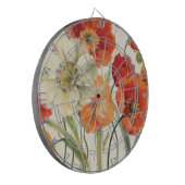 Een melodie van papavers dartbord (Voorkant Links)