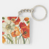 Een melodie van papavers sleutelhanger (Achterkant)