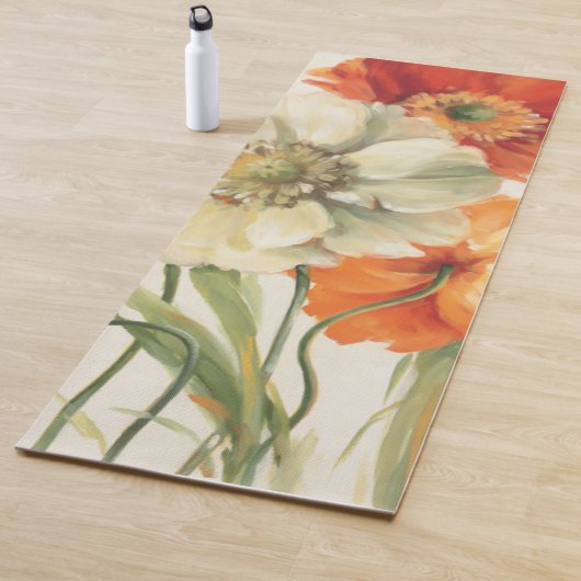 Een melodie van papavers yogamat (In situ)