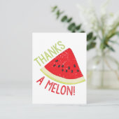 Een meloen briefkaart (Staand voorkant)
