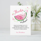 Een Melon van 1 oktober Bedankkaart (Staand voorkant)