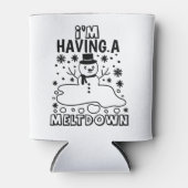 Een Meltdown hebben | Funny Christmas Snowman Humo Blikjeskoeler (Voorkant)