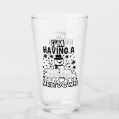 Een Meltdown hebben | Funny Christmas Snowman Humo Glas (Voorkant)