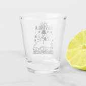 Een Meltdown hebben | Funny Christmas Snowman Humo Shot Glas (Achterkant)