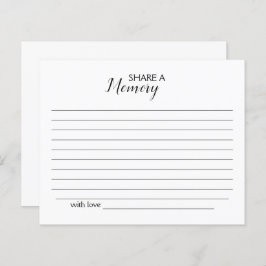 Een Memory Funeral-Kaart delen