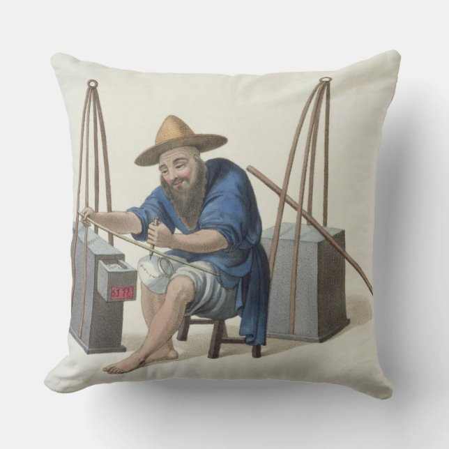 Een Mender van Porcelain, bord 28 uit 'The Costume Kussen (Voorkant)