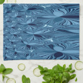 Een mengeling van Blauw Theedoek (Gevouwen)
