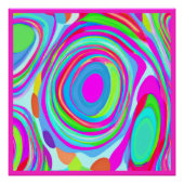 Een mengeling van kleurrijke patronen Kunst Perfect Poster (Voorkant)