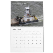 Een mengeling van sleepboten op de Hudson-rivier Kalender (Mar 2026)