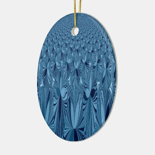 Een mengsel van Blauw Keramisch Ornament (Links)