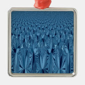 Een mengsel van Blauw Metalen Ornament (Voorkant)